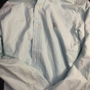 Polo Ralph Lauren Men's Classic Fit LS Lite Blue Men’s Sz S